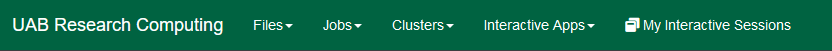 Toolbar for Open OnDemand